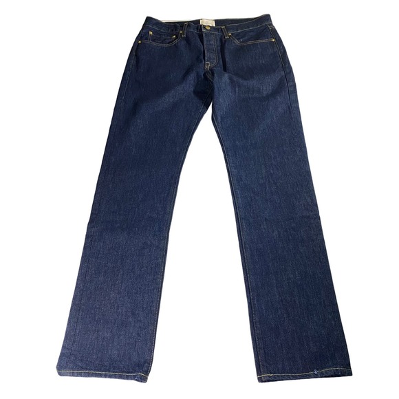 $175 Sid Mashburn Slim Straight Jeans Dark Wash Men's 31x34 - Picture 1 of 7